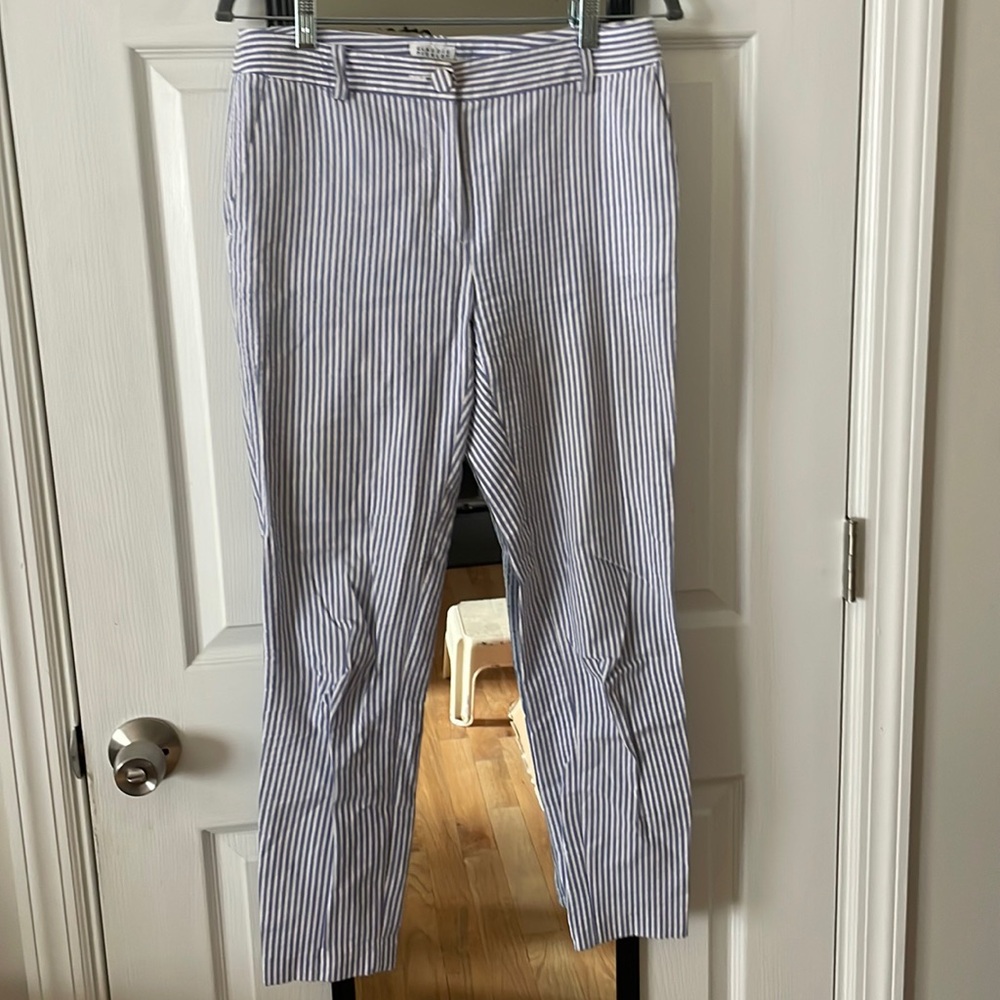 Blue and white striped pant